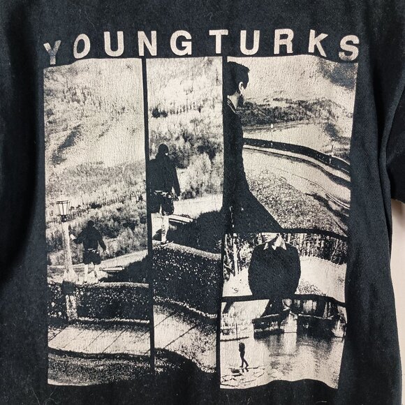 The Young Turks Graphic Short Sleeve T-Shirt Black M Pacific Northwest Punk Band - Picture 2 of 4